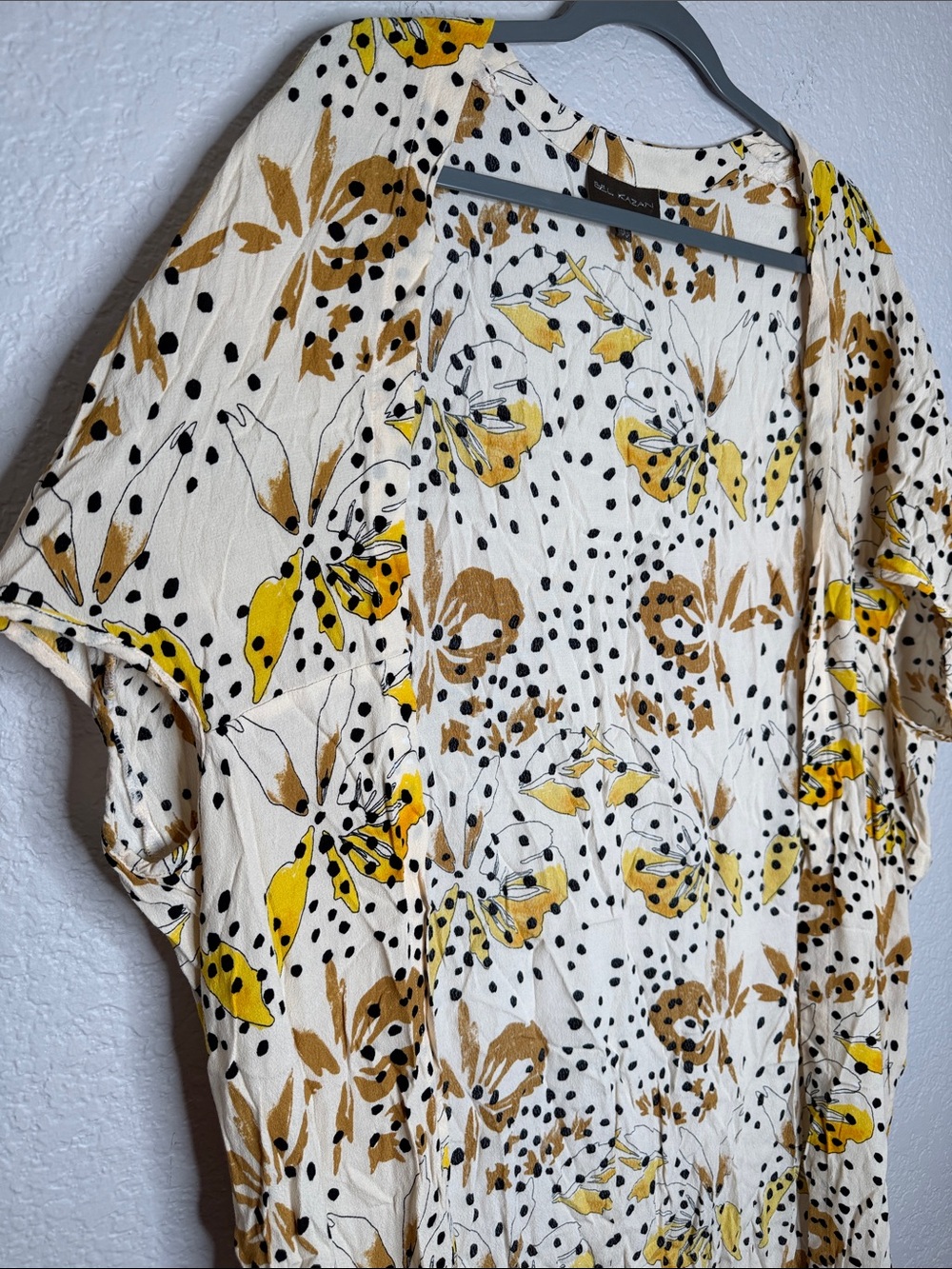Anthropologie Bel Kazan Sadie Duster Kimono Tropical Print One Size - Picture 3 of 7